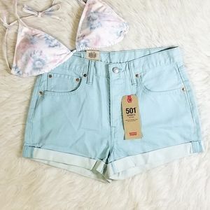 LEVI'S 501 Denim Button Fly Jean Shorts